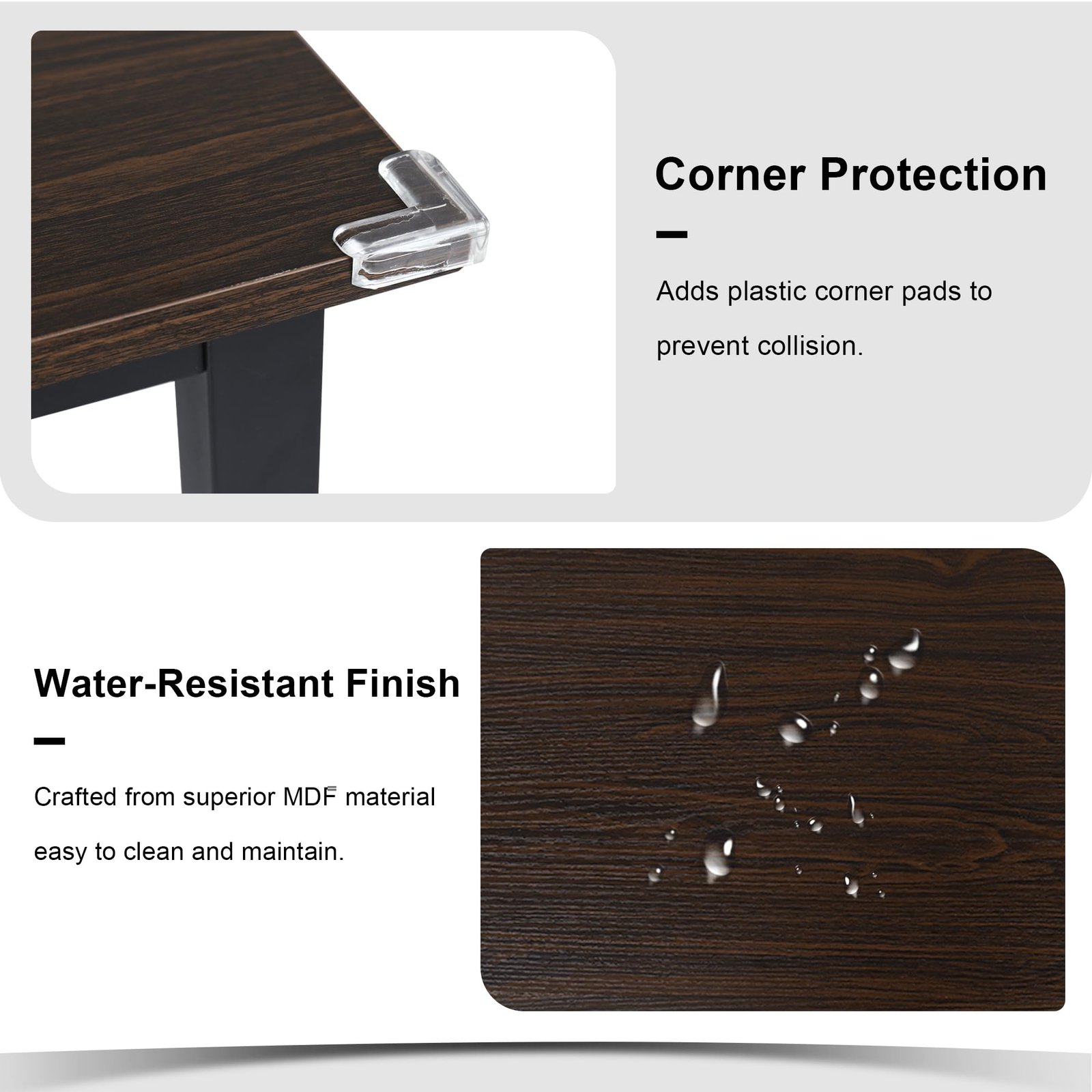 YOSIMFUR 5-Piece Dining Table Set for 4-8 People, 63 - Image 24