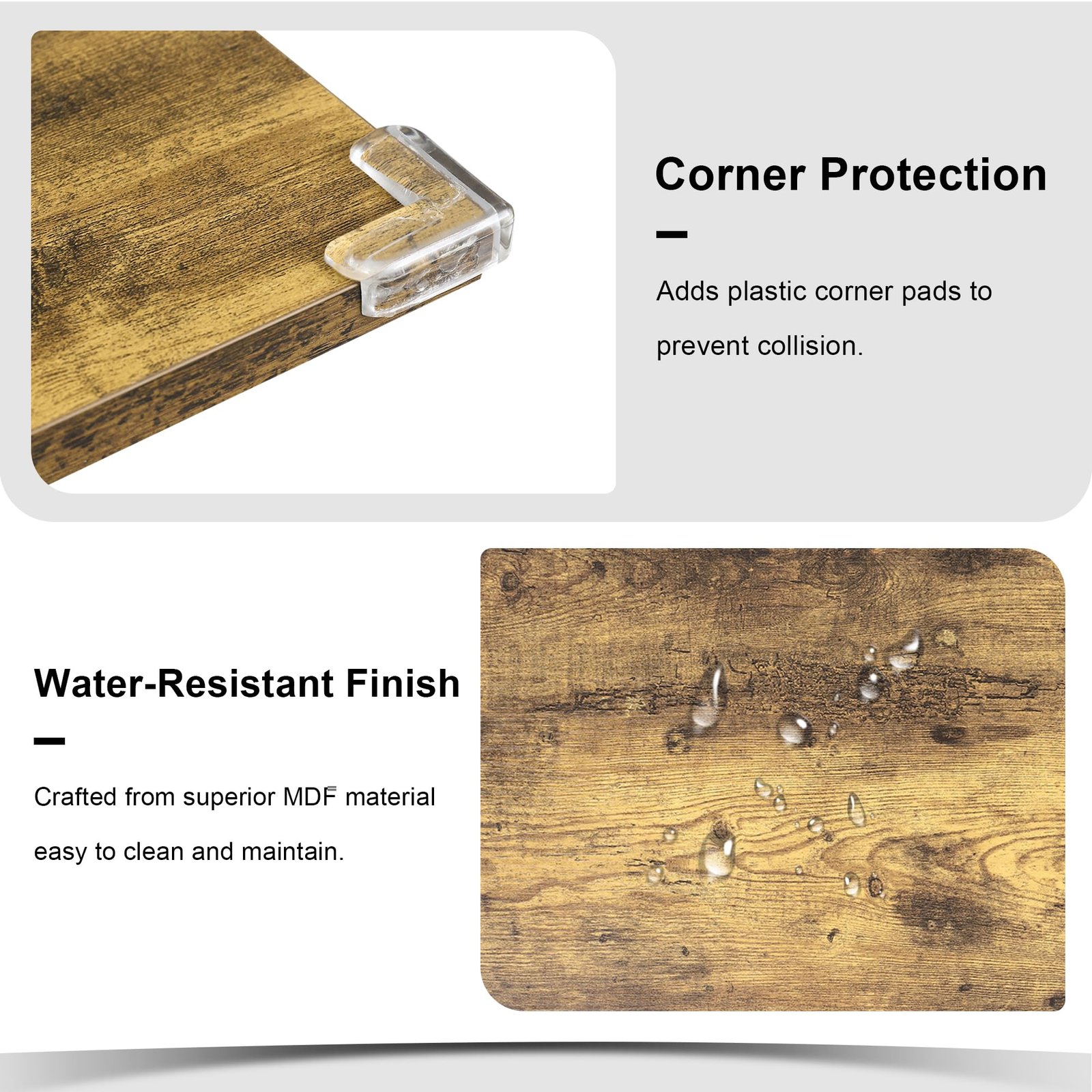 YOSIMFUR 5-Piece Dining Table Set for 4-8 People, 63 - Image 16